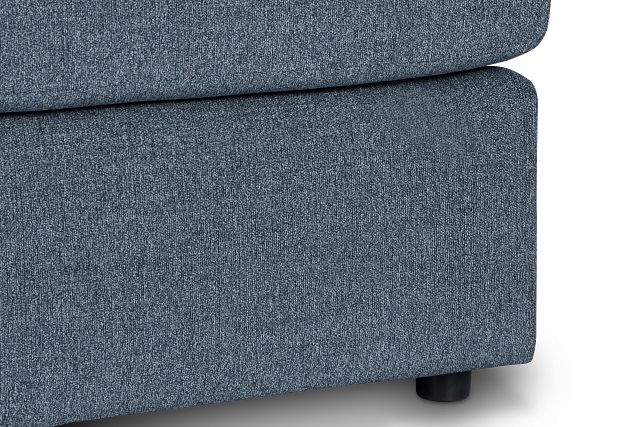 Noah Blue Fabric Ottoman