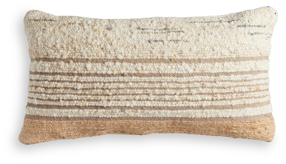 Johvia Ivory Lumbar Accent Pillow Johvia Ivory Lumbar Accent Pillow
