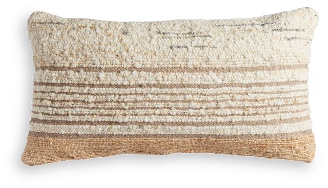 Johvia Ivory Lumbar Accent Pillow