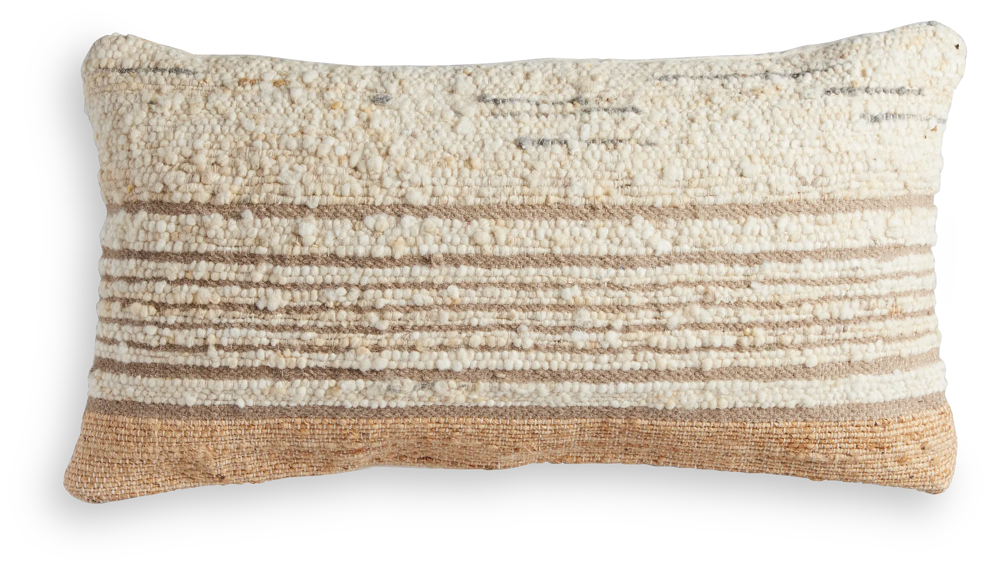 Johvia Ivory Lumbar Accent Pillow