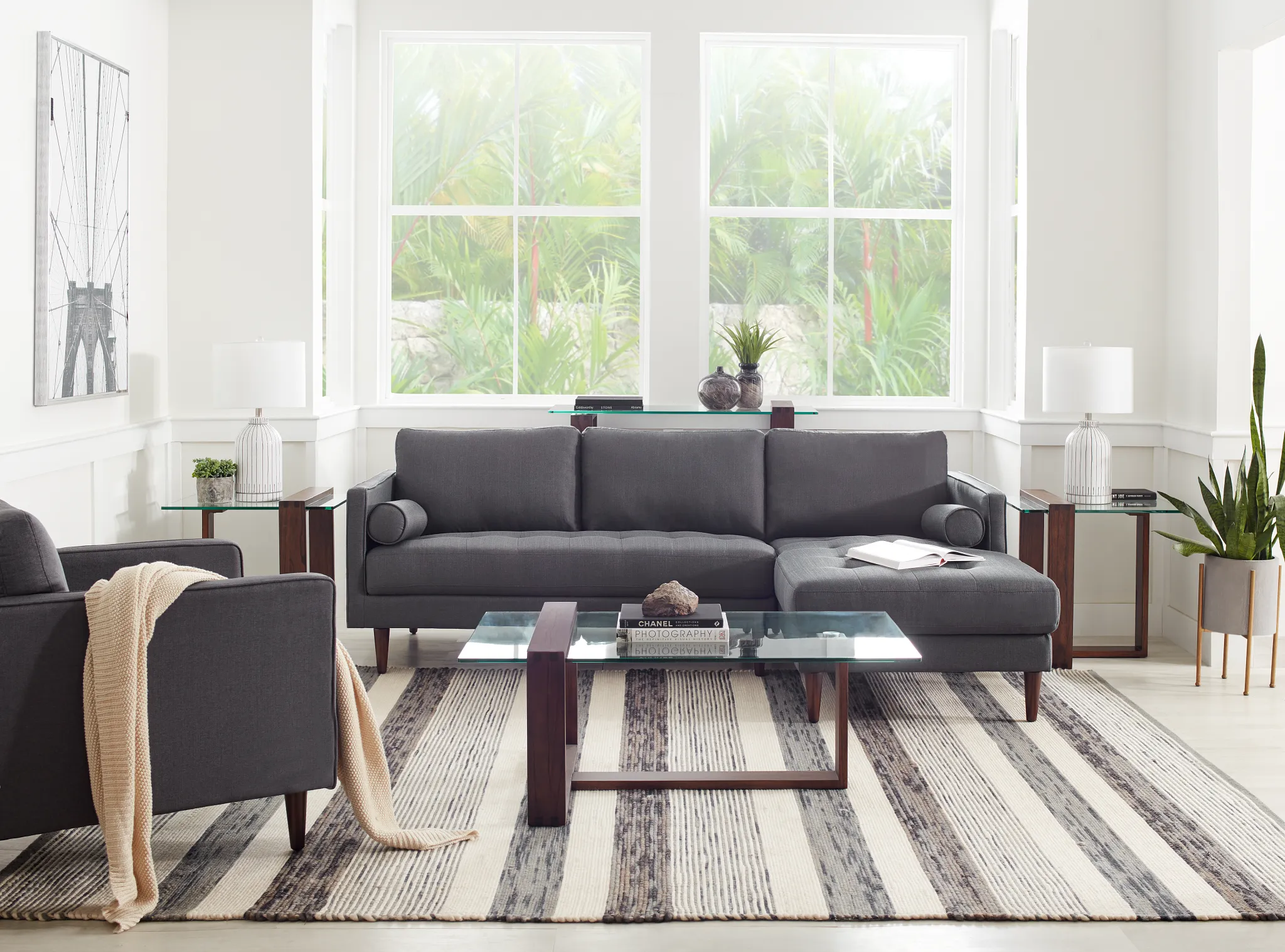 Bristow Glass End Table