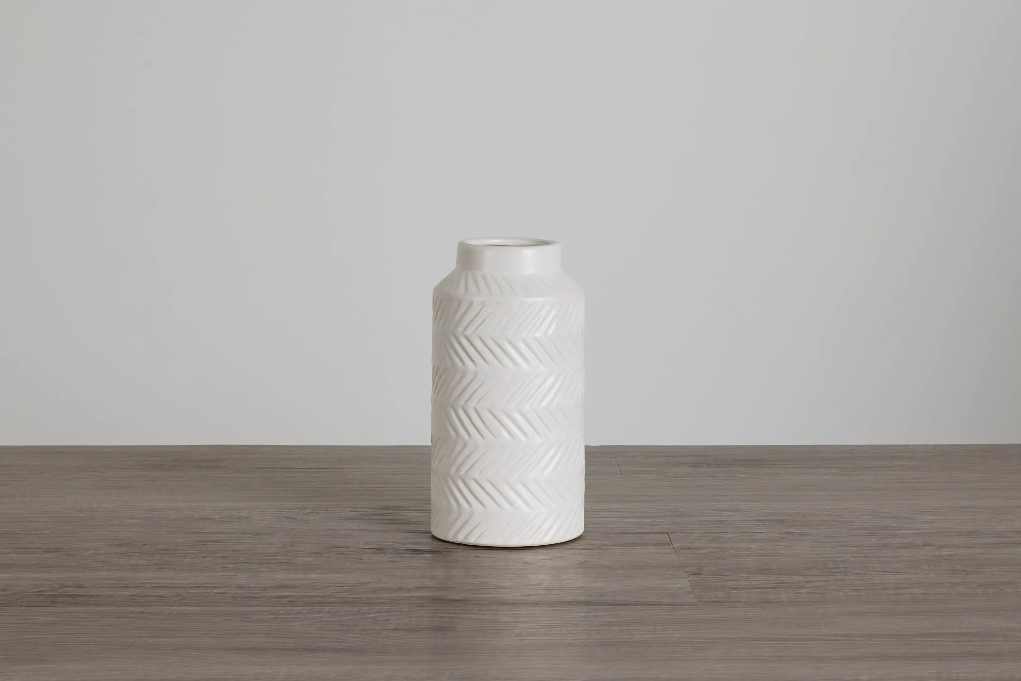 Allie White Medium Vase