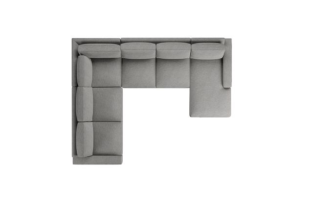 Edgewater Victory Gray Medium Right Chaise Sectional