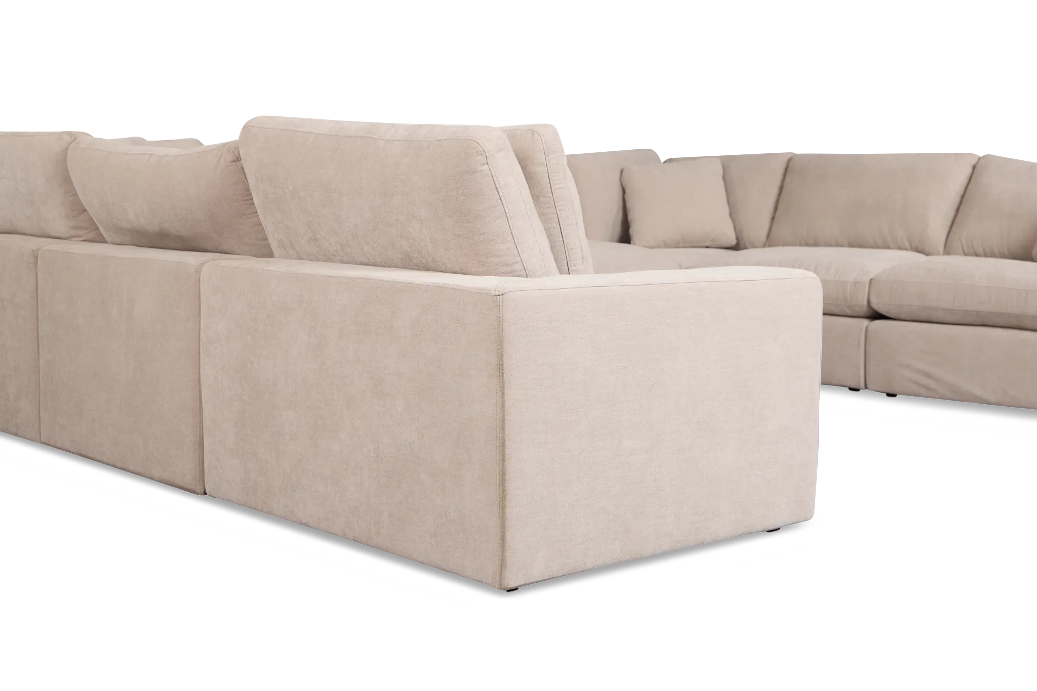 Breeze Taupe Fabric 8-piece Modular Sectional Breeze Taupe Fabric 8-piece Modular Sectional