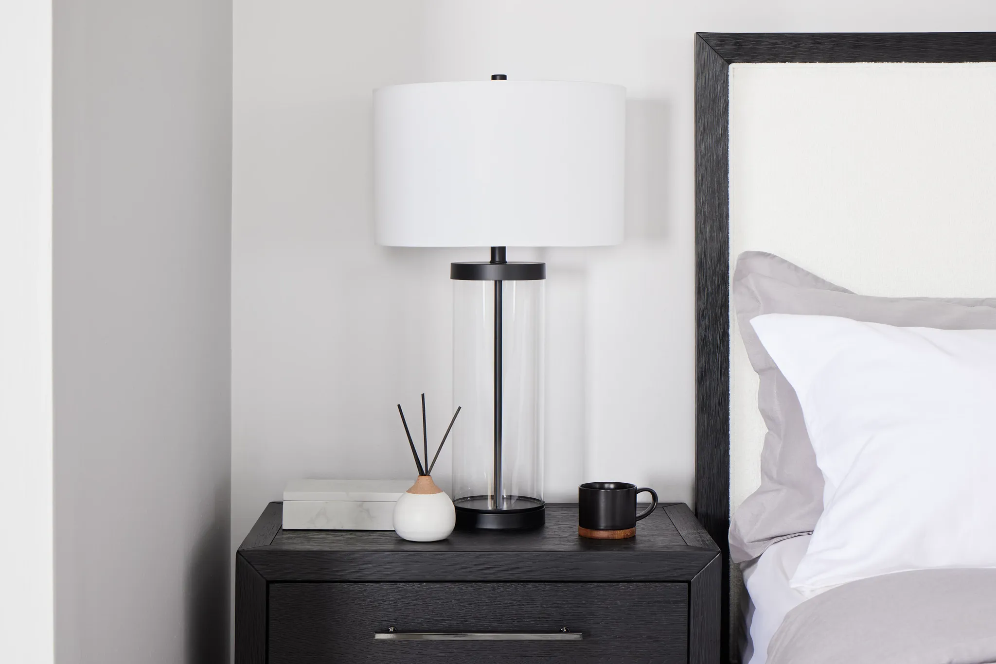 Lucia Black Large Table Lamp