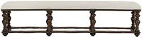 Savannah Dark Tone 83" Upholstered Dining Bench