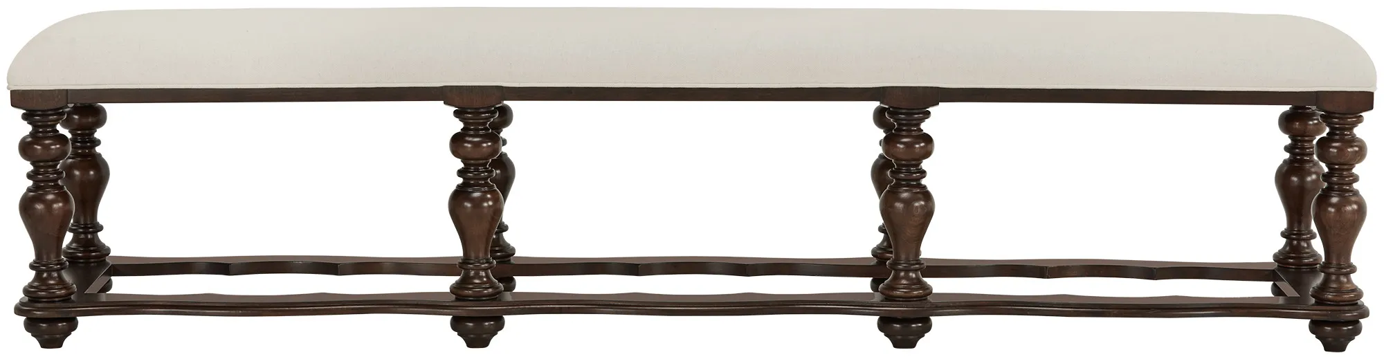 Savannah Dark Tone 83" Upholstered Dining Bench
