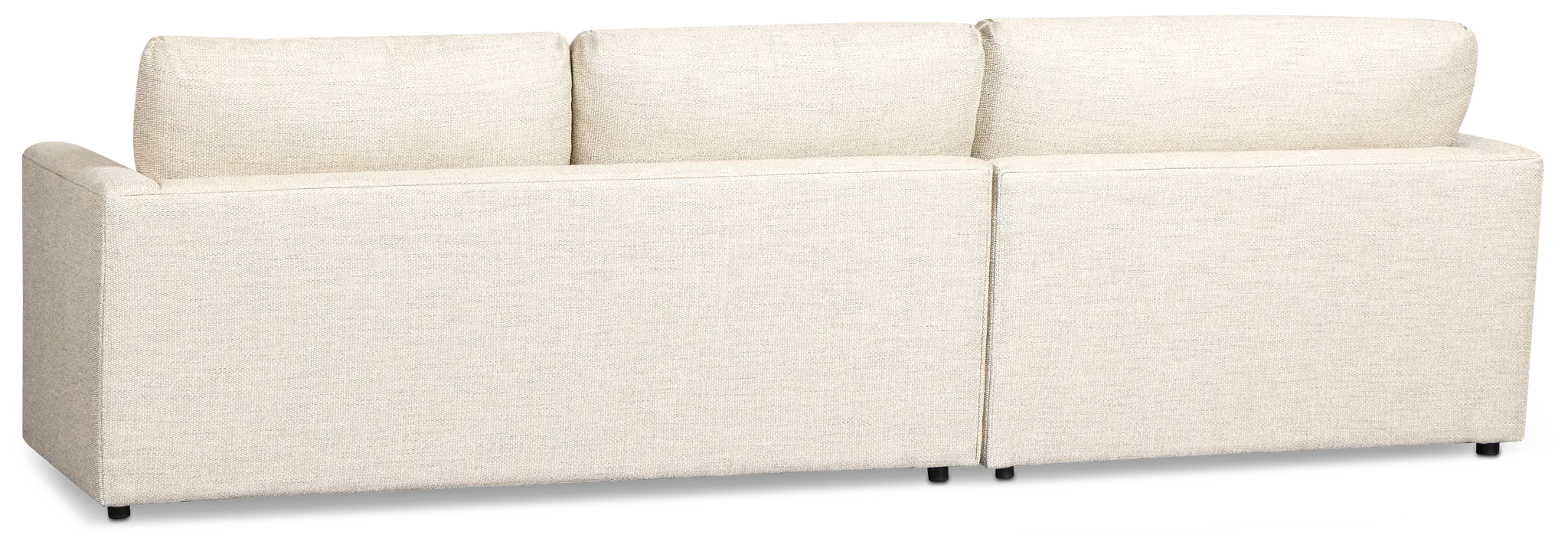 Maxwell Light Gray Fabric Medium Two-arm Sectional