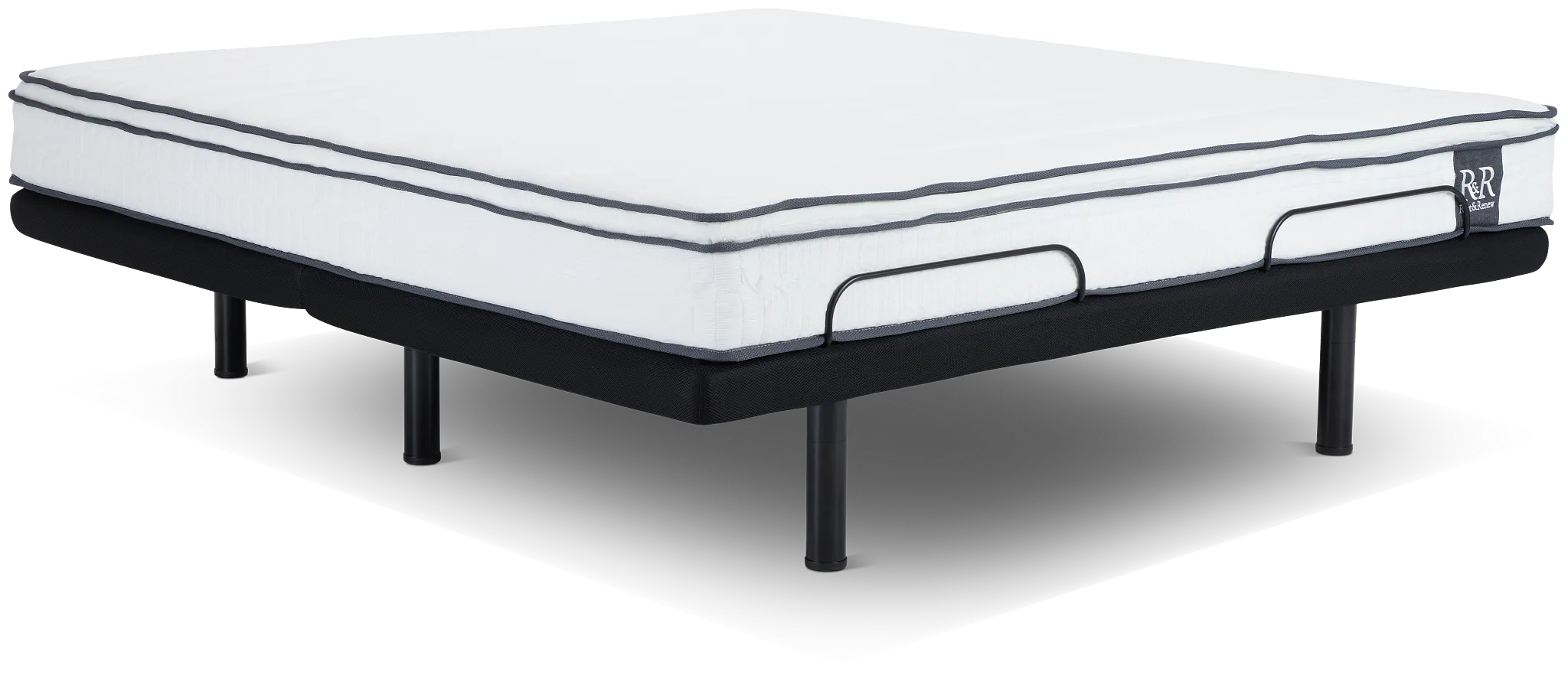 Rest & Renew By Zinus 8" Hybrid Deluxe Adjustable Mattress Set