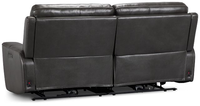 Benji Dark Gray Lthr/vinyl Power Reclining Sofa