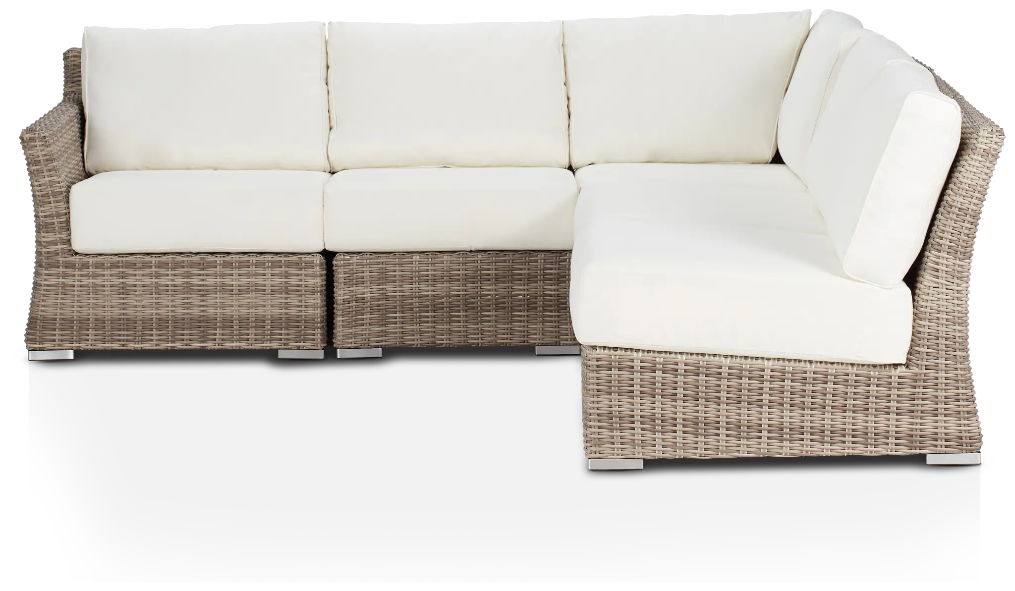 Raleigh White Left 5-piece Modular Sectional Raleigh White Left 5-piece Modular Sectional