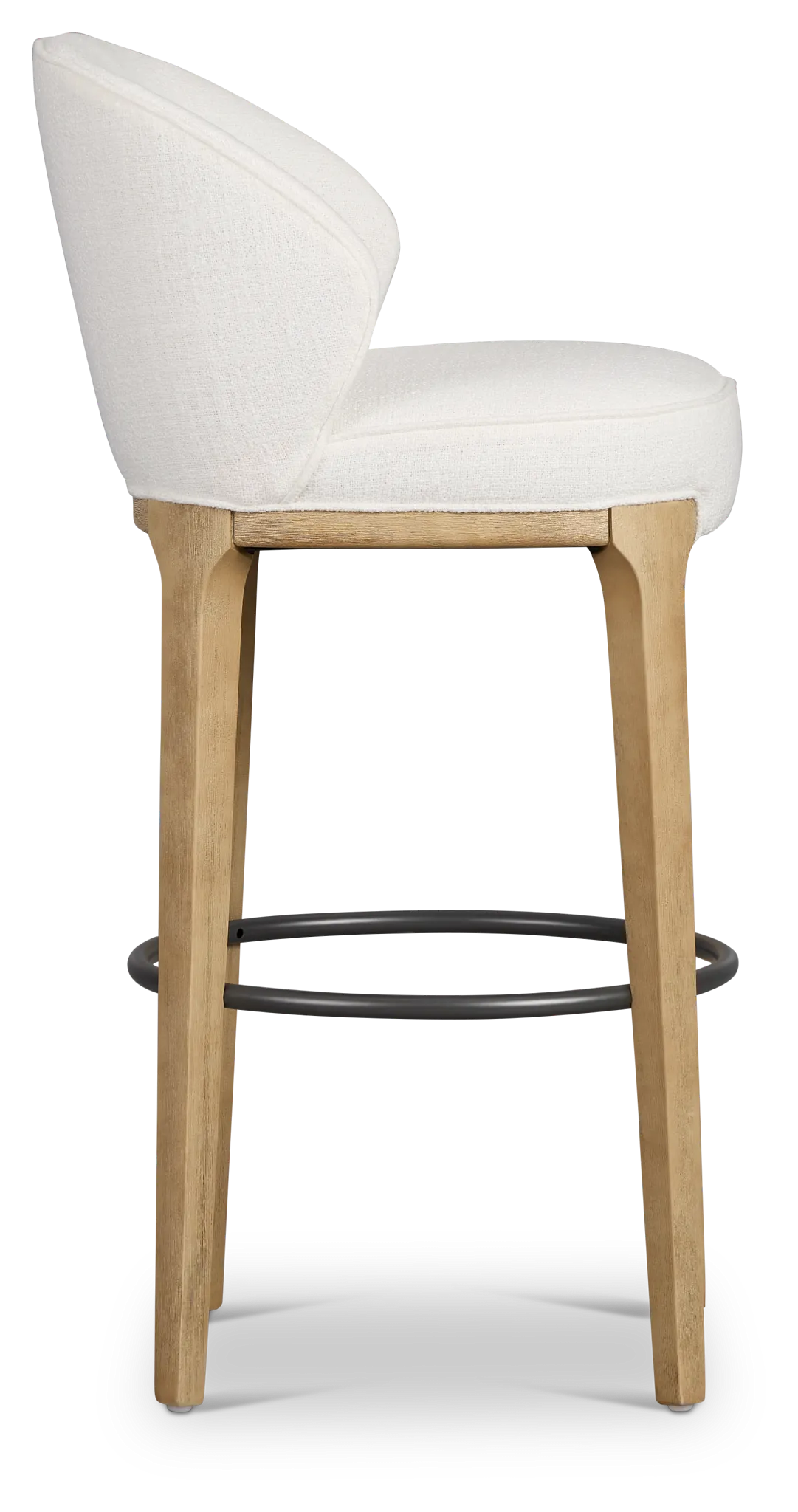 Libby Whitefabric 30" Upholstered Barstool