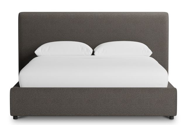 Grayton Elite Dark Gray 44" Upholstered Platform Bed
