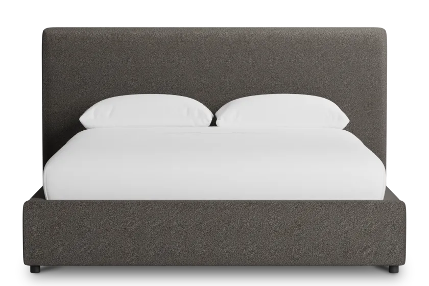 Grayton Elite Dark Gray 44" Upholstered Platform Bed