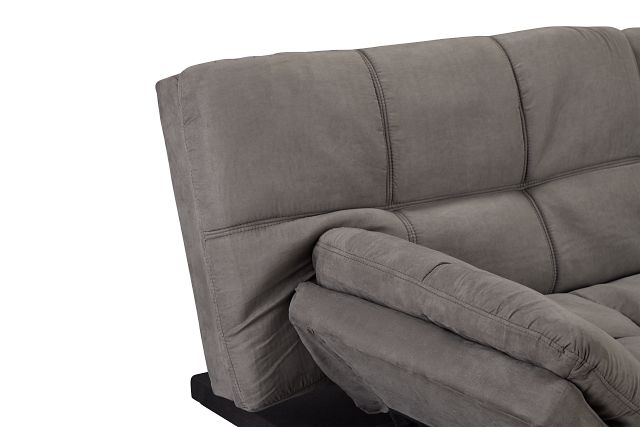 Bowie Gray Micro Sofa Futon