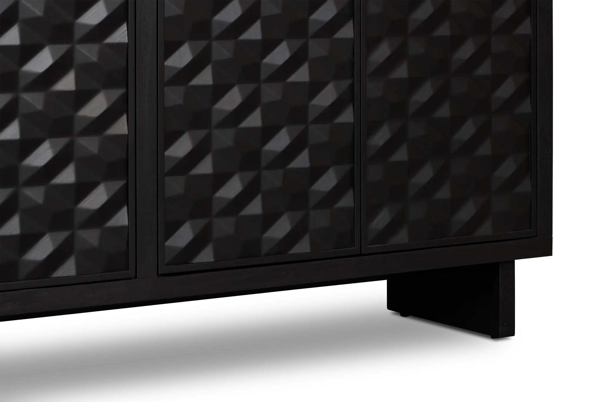 Palonna Black 4 Door Credenza Palonna Black 4 Door Credenza