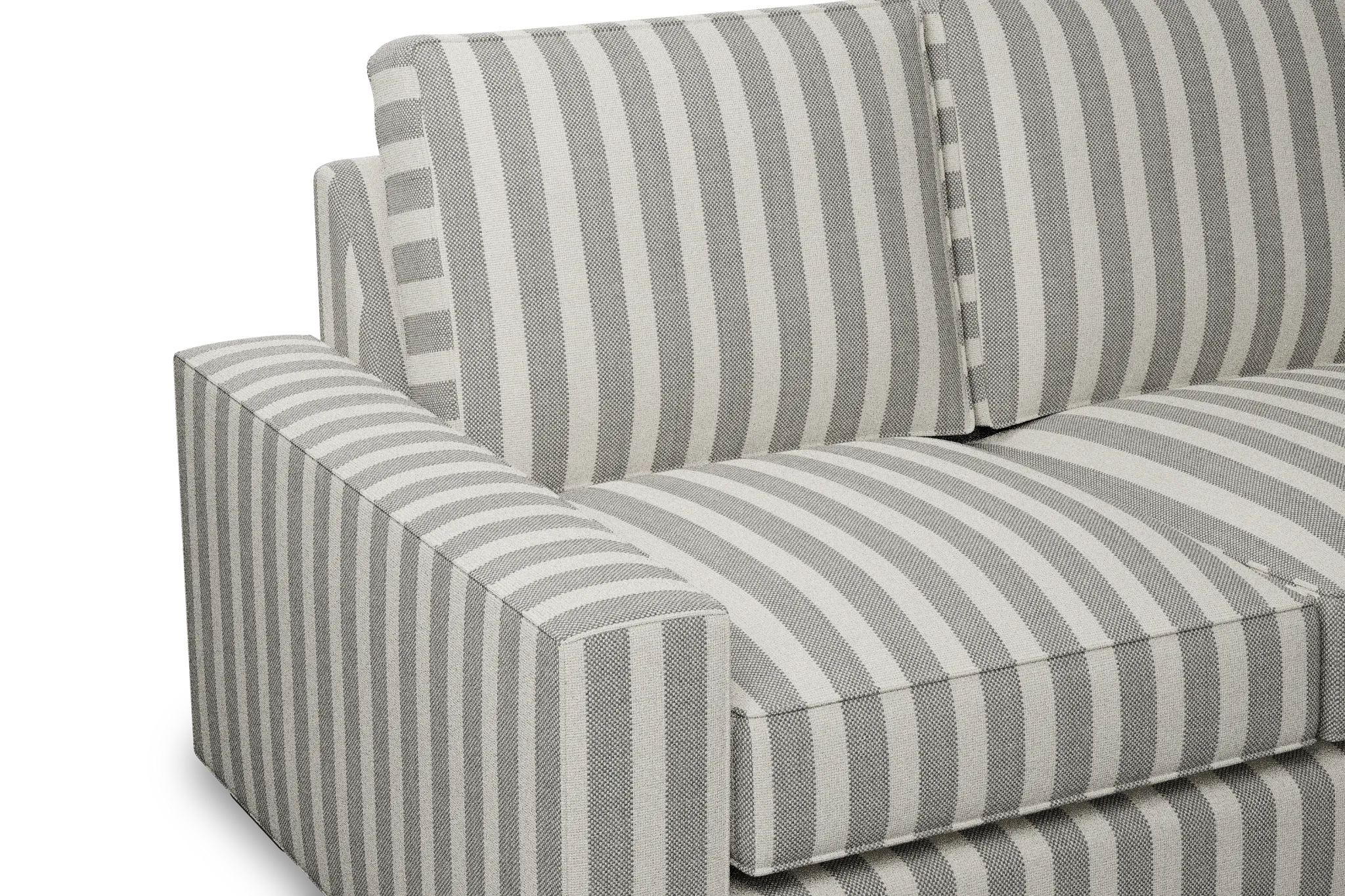 Edgewater Sea Lane Dark Gray 96" Sofa W/ 3 Cushions