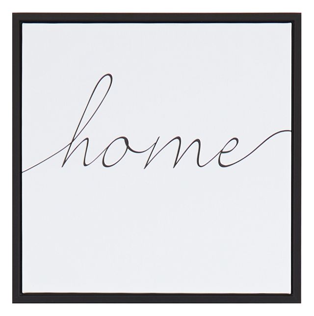 Homey White Framed Wall Art