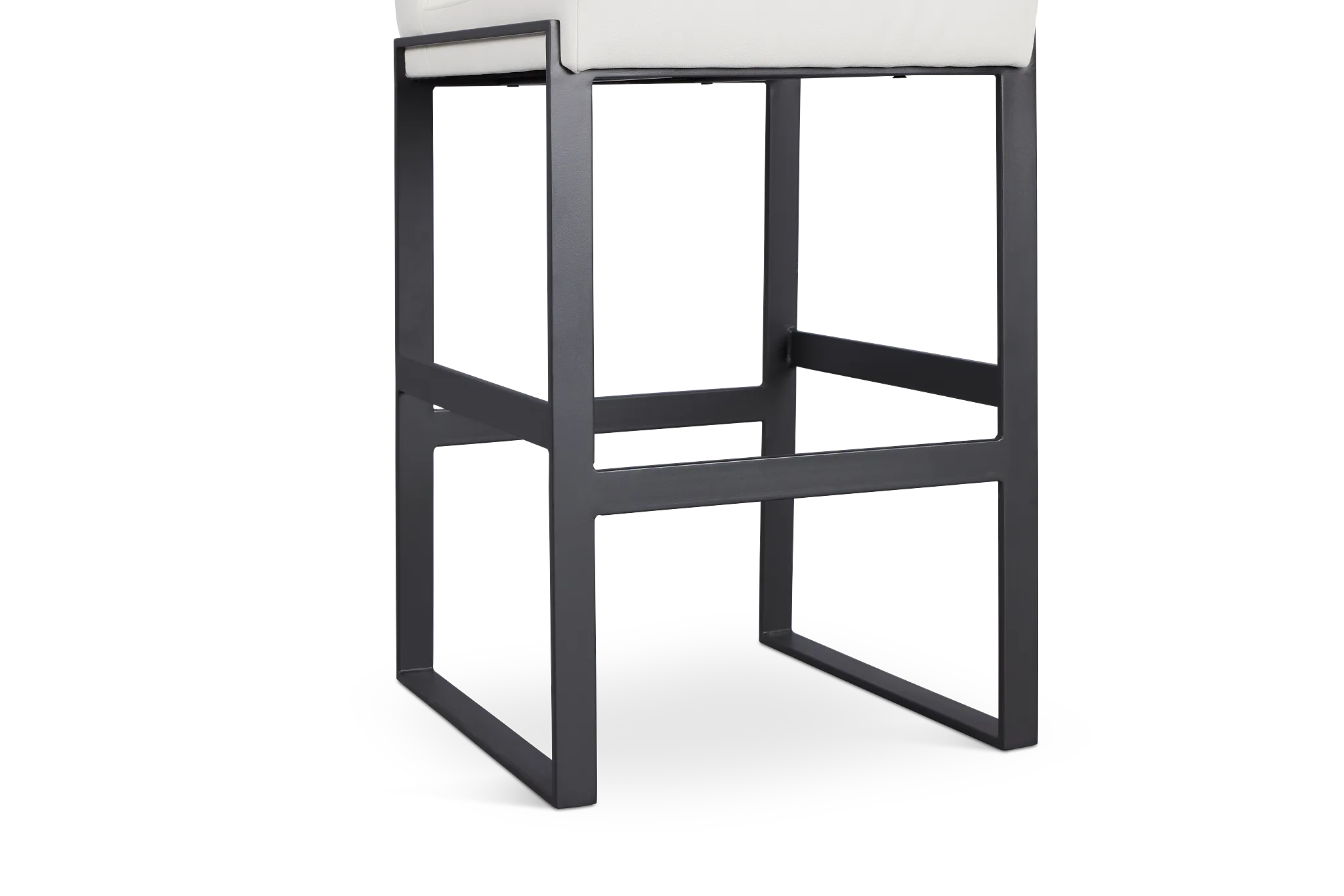 Harlem White 30" Upholstered Barstool