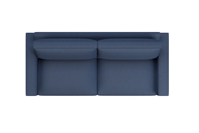 Edgewater Revenue Dark Blue 96" Sofa W/ 2 Cushions