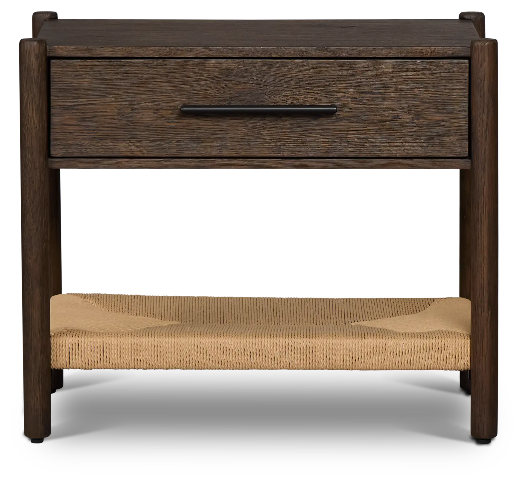 Santorini Dark Tone Woven Nightstand Santorini Dark Tone Woven Nightstand
