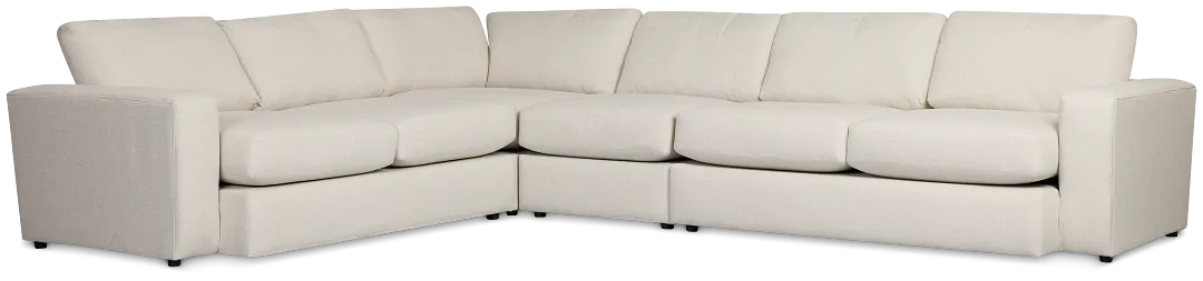 Brantley Light Beige Fabric Medium Two-arm Sectional