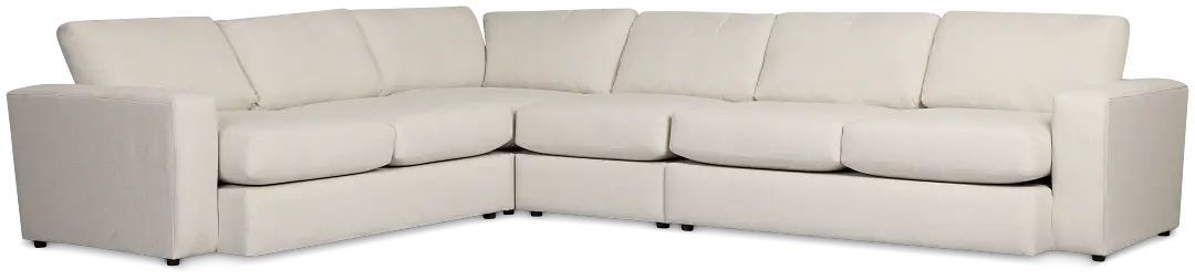 Brantley Light Beige Fabric Medium Two-arm Sectional Brantley Light Beige Fabric Medium Two-arm Sectional