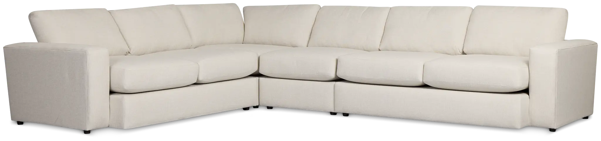 Brantley Light Beige Fabric Medium Two-arm Sectional Brantley Light Beige Fabric Medium Two-arm Sectional