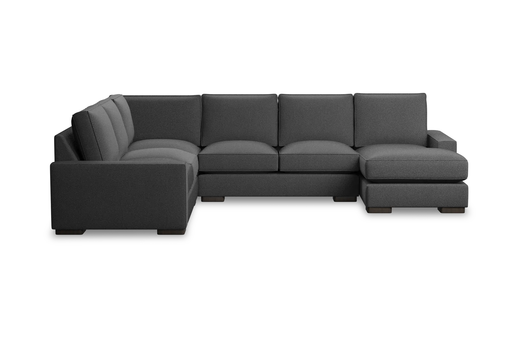 Edgewater Delray Dark Gray Medium Right Chaise Sectional Edgewater Delray Dark Gray Medium Right Chaise Sectional