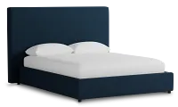 Grayton Elite Navy 54" Upholstered Platform Bed