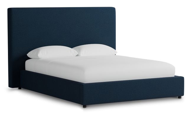 Grayton Elite Navy 54" Upholstered Platform Bed