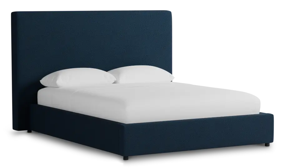 Grayton Elite Navy 54" Upholstered Platform Bed Grayton Elite Navy 54" Upholstered Platform Bed