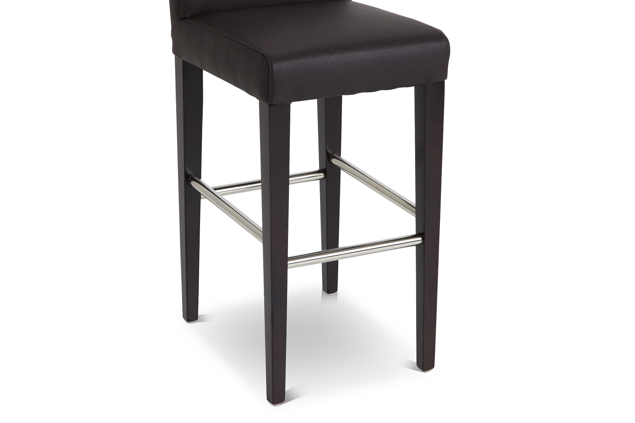 Cane Dark Brown Micro 30" Upholstered Barstool
