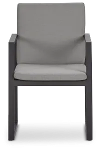 Linear Dark Gray Arm Chair