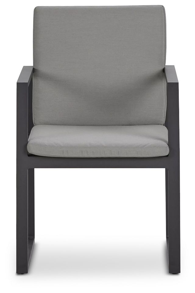 Linear Dark Gray Arm Chair