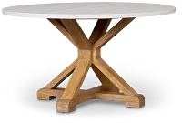 Nantucket Two-tone White Round Table