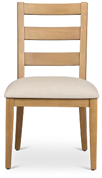 Tahoe Light Tone Slat Upholstered Side Chair