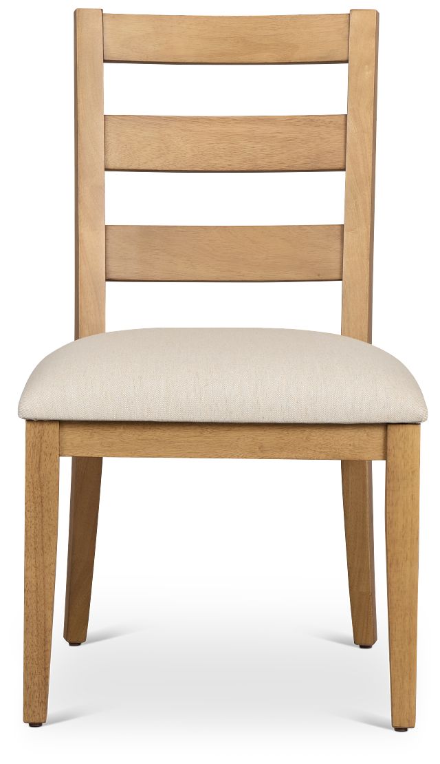 Tahoe Light Tone Slat Upholstered Side Chair