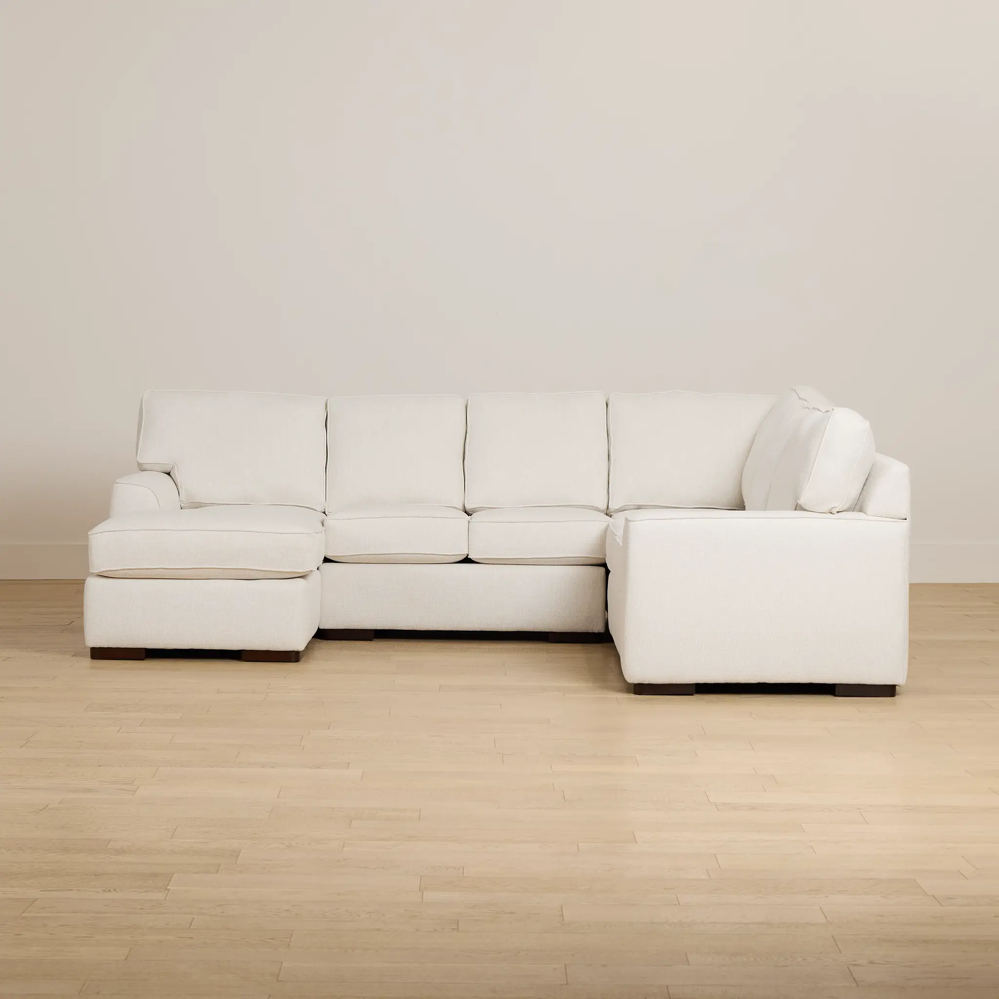 Sinclair Light Beige Fabric Medium Left Chaise Sectional Sinclair Light Beige Fabric Medium Left Chaise Sectional