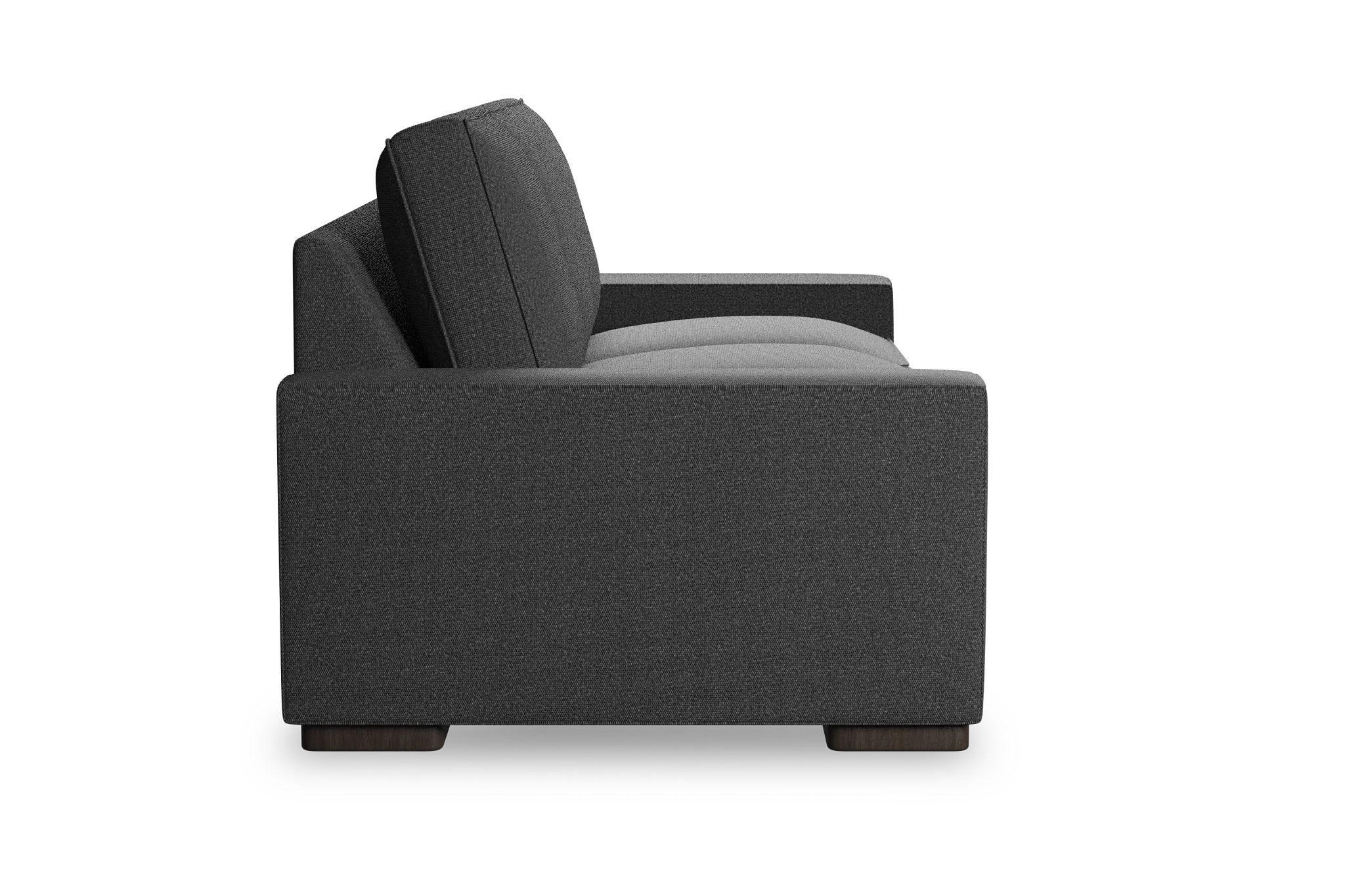 Edgewater Delray Dark Gray 84" Sofa W/ 3 Cushions