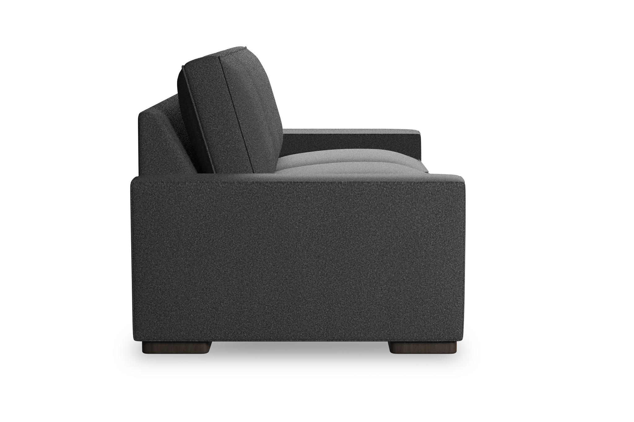 Edgewater Delray Dark Gray 84" Sofa W/ 3 Cushions Edgewater Delray Dark Gray 84" Sofa W/ 3 Cushions