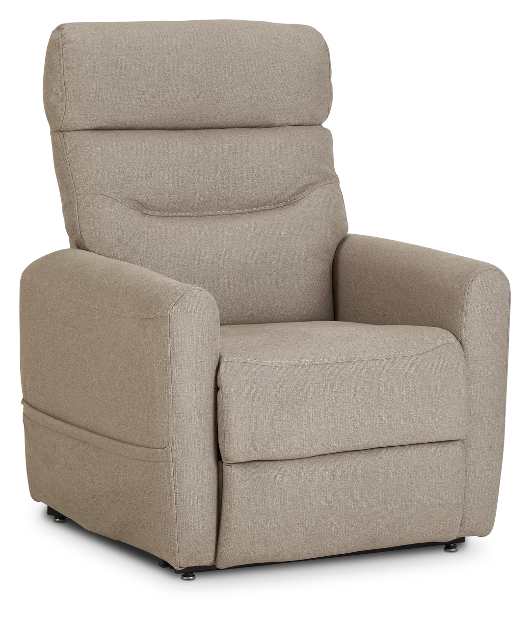 Canton Beige Fabric Power Lift Recliner