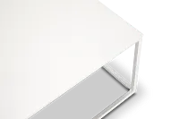 Malaga White Rect Coffee Table