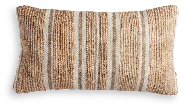 Burdo Light Brown Lumbar Accent Pillow