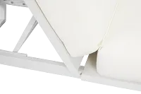 Exuma White Aluminum Cushioned Chaise