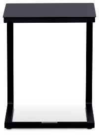 Malaga Black Aluminum C-table