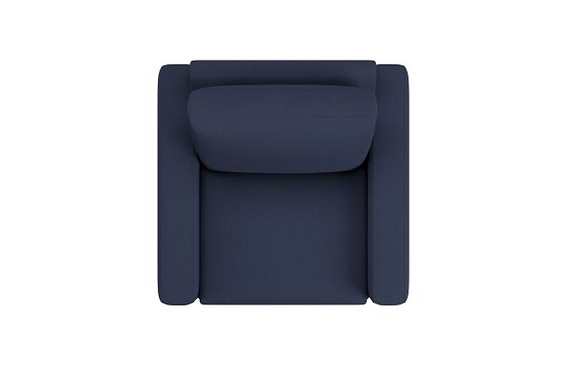 Edgewater Peyton Dark Blue Swivel Chair