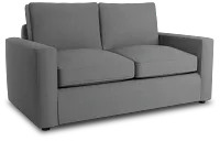 Siesta Suave Gray Fabric Loveseat
