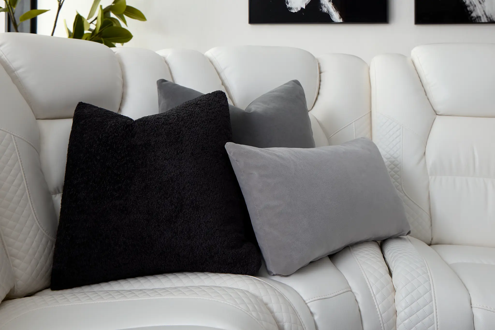 Oslo Black 20" Square Accent Pillow Oslo Black 20" Square Accent Pillow