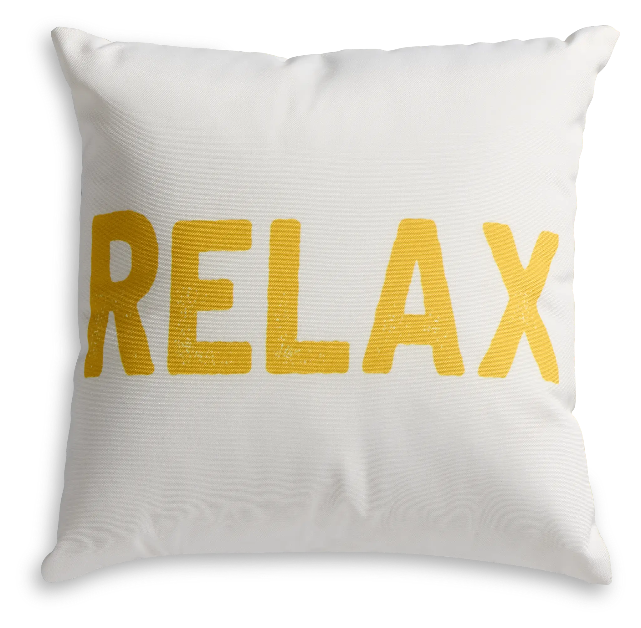 Relax White 15" Square Accent Pillow Relax White 15" Square Accent Pillow